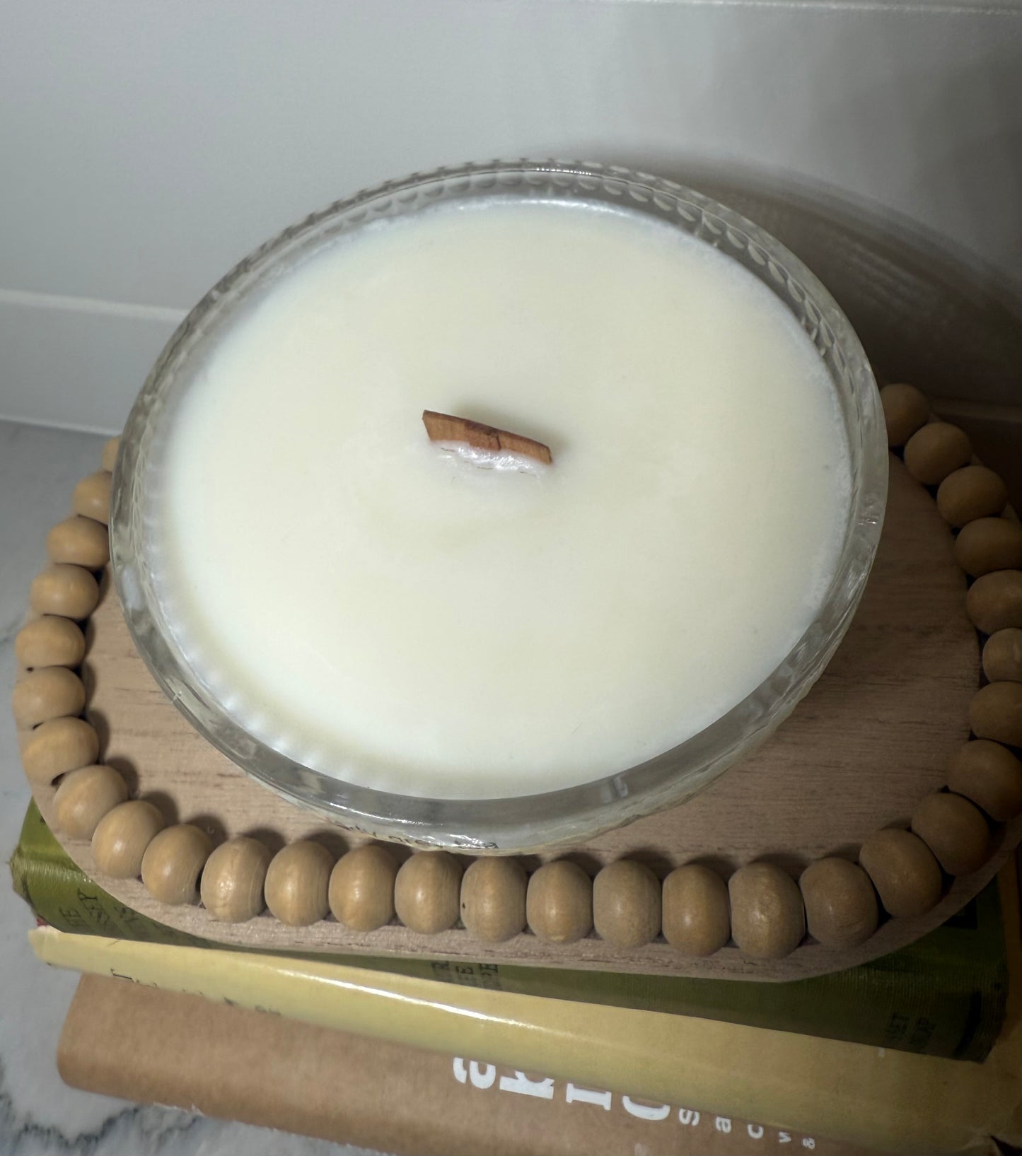 Lady Grey Tea vintage glass candle