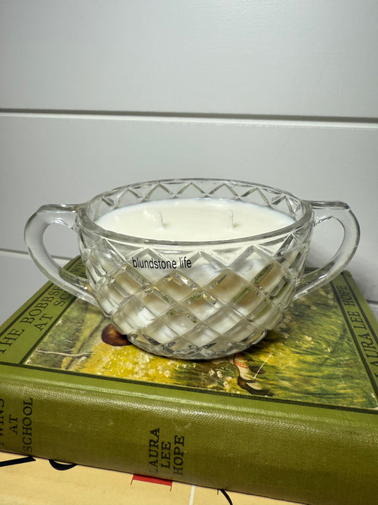 double wick delightful crystal sugar bowl luxe candle