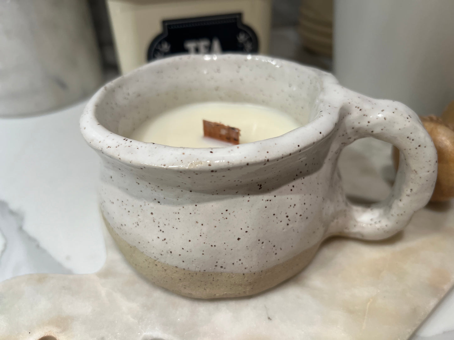 Festive Christmas candle mugs